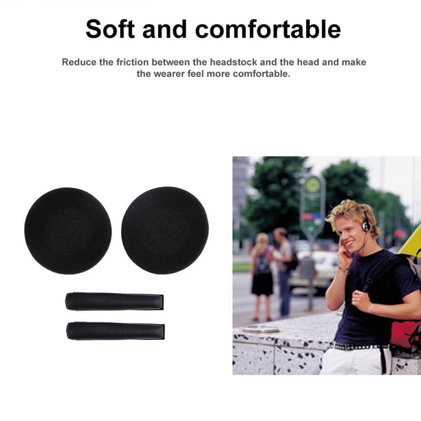 Almohadillas para los oídos Bsvklp para diadema PX100 PX200 Negro