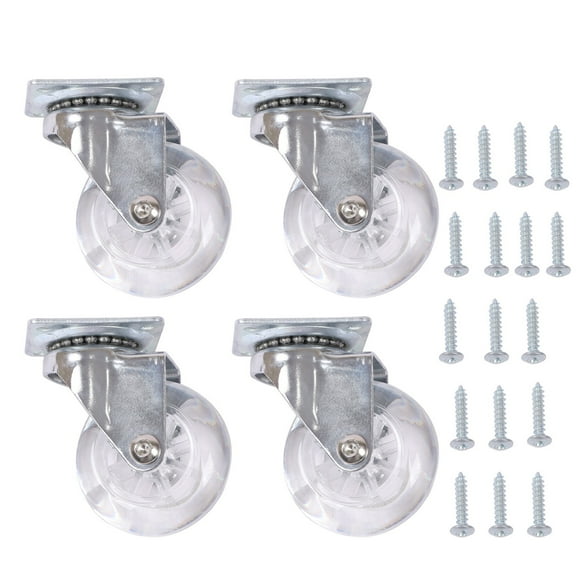 labwork 4 Pack 2 Inch Office Chair Swivel  Wheels Replacement Rubber Chair Casters