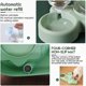 thumbnail image 3 of Cuenco para gatos doble elevado, cuenco para gatos antivómitos de 15 inclinaciones 3 en 1 cuenco para mascotas de almacenamiento automático de agua disponible (verde) JAMW Sencillez, 3 of 5