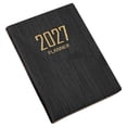 thumbnail image 5 of 2027 Weekly and Monthly Planner Calendar, Mini Textured Leather Hardcover Daily Weekly Monthly Agenda, 3.1" x 4.2", Portable Pocket Size, Perfect Daily Organizer for Home Office,Blue, 5 of 9