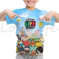 thumbnail image 4 of Camiseta con estampado 3D del juego Toca Life World, camiseta de manga corta de verano para niñas y niños, ropa para niños, camisetas para niños, camiseta de anime, 4 of 5