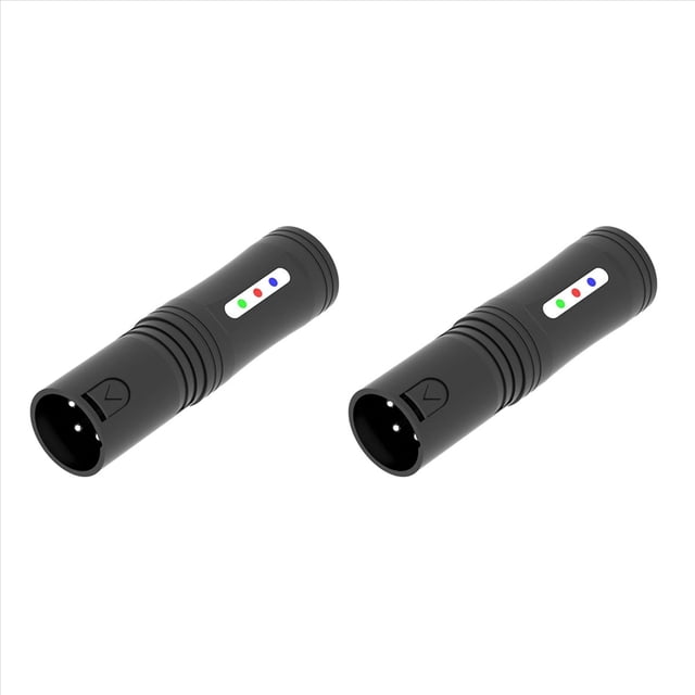 2X Probador de Línea DMX512, Luz Par, Luz con Cabezal Móvil, Luz de Escenario, Herramienta de Prueba de Fallas de Línea de Señal