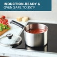 thumbnail image 5 of Farberware TrueCook Stainless Steel Induction Saucepan with Lid, 3-Quart, Silver, 5 of 14