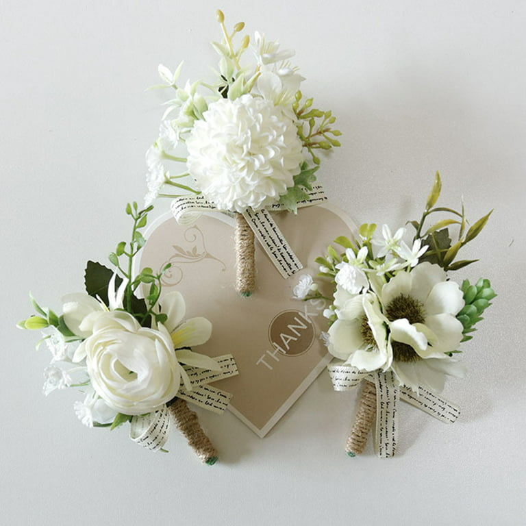 Decorative Corsage Elegant Lightweight Add Romantic Ambience Artificial  Flower Wedding Supplies Beige Artificial Flower 