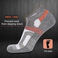 thumbnail image 2 of CAILDANL Mens Athletic Ankle Socks Moisture Wicking Cushion Running Low Cut Sock 6 Pack, 2 of 7