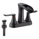 thumbnail image 4 of Grifo Para Lavabo De Tallarines De Doble Manija De 10,16 Cm, Material De Cobre, Con Desagüe, 4 of 4