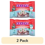 (2 pack) Brach's Peppermint Christmas Nougats, Individually Wrapped Mixed Flavor, Christmas Candy, 11 oz