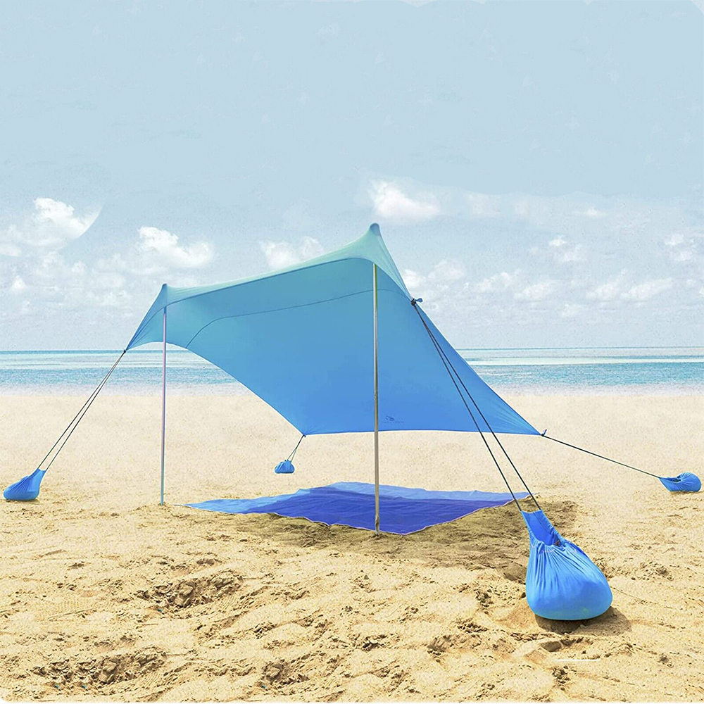 Alpha Camp Beach Shade Tent Portable Canopy Sun Shelter Sandbag Anchor