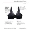 thumbnail image 5 of Curvy Couture Women's Sheer Mesh Plunge T-shirt Bra, 5 of 6