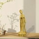 thumbnail image 4 of Estatua de belleza de boj hecha a mano, artesanías, figura de mujer, para el hogar, la oficina y las vacaciones. Diao Chan, 4 of 8