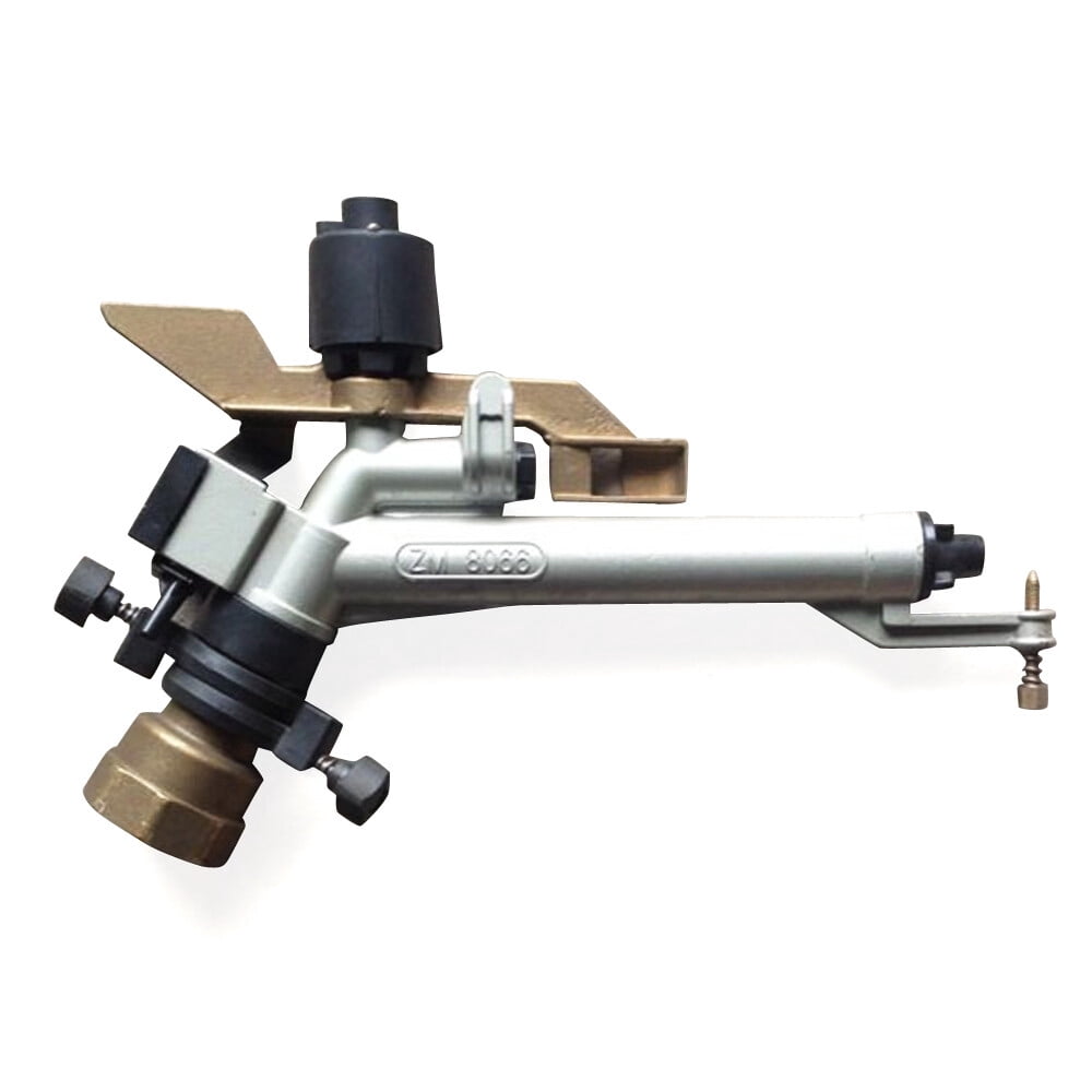 1.5" 360° Rain Spray Gun Adjustable Impact Sprinkler Large Area Water Irrigation