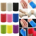 thumbnail image 3 of Pebbuoy 4 Pack Elastic Self-adhesive Wrap Bandage Multi-Color Comfortable Breathable First Aid Cohesive Sports Bandage Athletic Medical Tape, 3 of 7