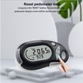 thumbnail image 4 of Podómetro para caminar | Contador de pasos digital con pantalla LCD, clip y correa | Diseño portátil y ligero de ABS | Registro diario de datos | Funciona con batería | Uso para viaje y exterior, 4 of 7