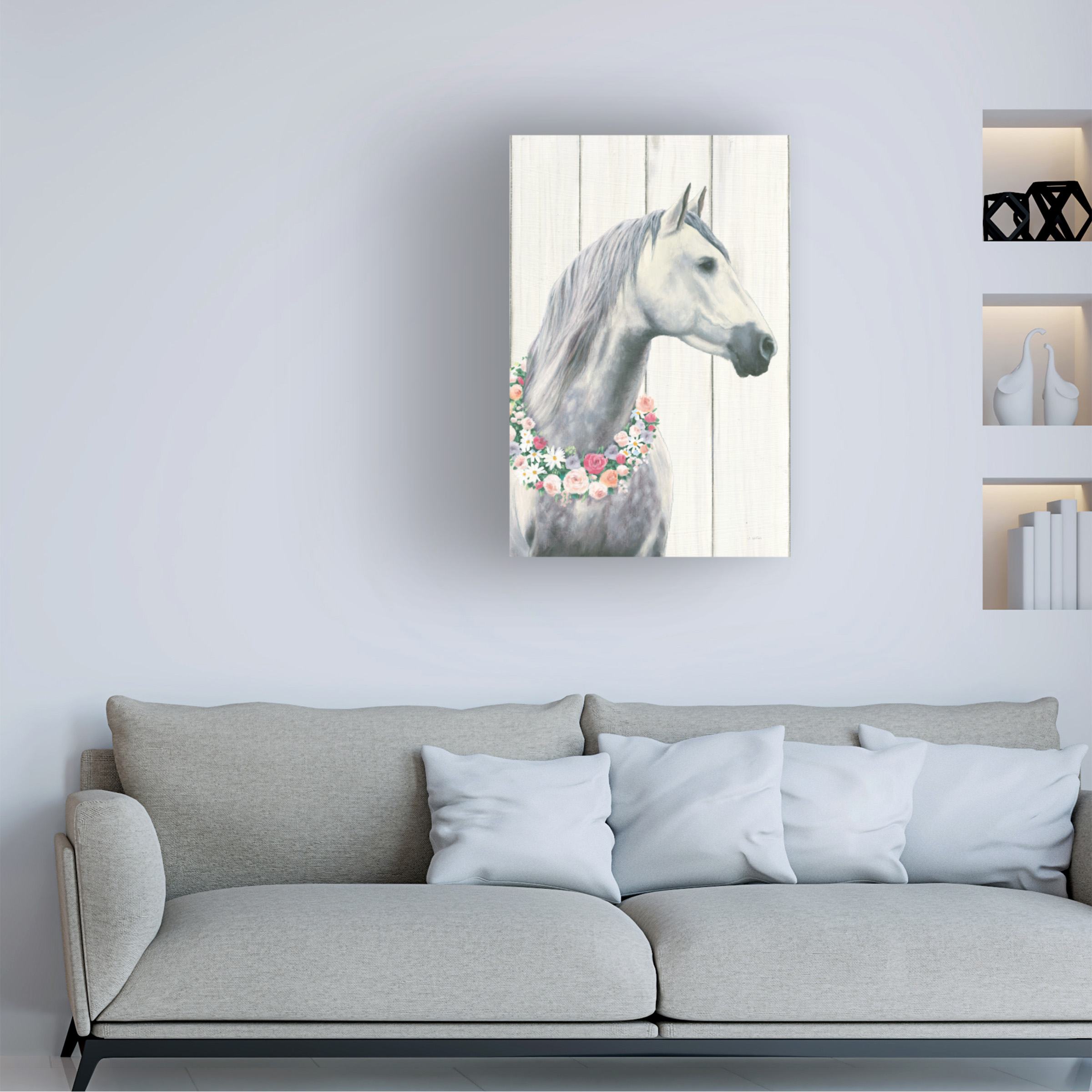 James Wiens 'Spirit Stallion I on Wood no Lace' Canvas Art