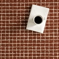 thumbnail image 6 of Rugs USA Melrose Checked Wool Area Rug, 8' 6" x 11' 6", Melrose Chestnut, 6 of 8