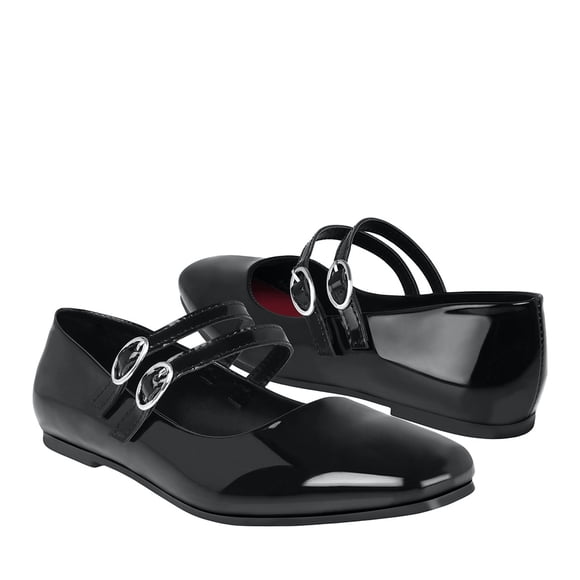 ZAPATOS MUJER SIENA 8515 CHAROL NEGRO