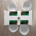 thumbnail image 3 of Ambesonne Landscape Place Mats Set of 4, Snowy Frozen Road, Standard Size, Jade Green Brown White, 3 of 4