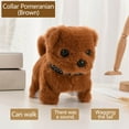 thumbnail image 3 of Electric Plush Dog, 7 Inch Walking Simulation Dog Electronic Puppy Pet Stuffed Animals Soft Plush Robot Dog Walking Barking Tail Wagging for Home Decor Birthday Party Favor, Brown, 3 of 6