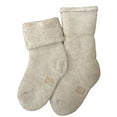 thumbnail image 2 of Lian Lifestyle Baby Boy's 1 Pair Wool Blend Socks Plain Color 6M-12M Beige, 2 of 2