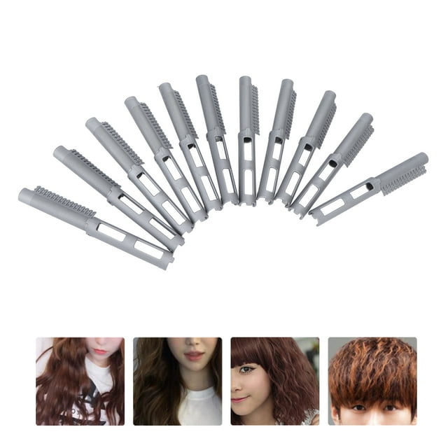 Rollers Hair Curlers, 12pcs Plastic Resin Hair Perm Rods Perm Rods 8x2cm Hollow Structure Curling Rods for Barbershop and Home Styling