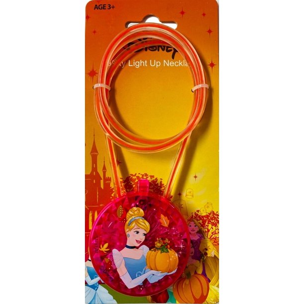 Disney Princess Cinderella Halloween Safety Light Up Necklace
