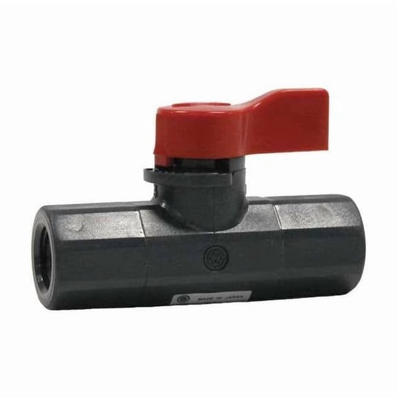 Asahi 1/4" FNPT PVC Ball Valve 2-Way 1076002