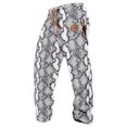 thumbnail image 1 of WEAIXIMIUNG Pantalon Habillé pour Homme Gris 2024 Mode Masculine Décontractée Style de Rue Pantalon à Jambe Droite à Imprimé Numérique 3D, 1 of 3