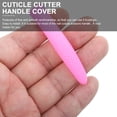 thumbnail image 2 of 4 Pairs Non-slip Cuticle Scissor Handle Cover Cuticle Cutter Handle Sleeve, 2 of 5