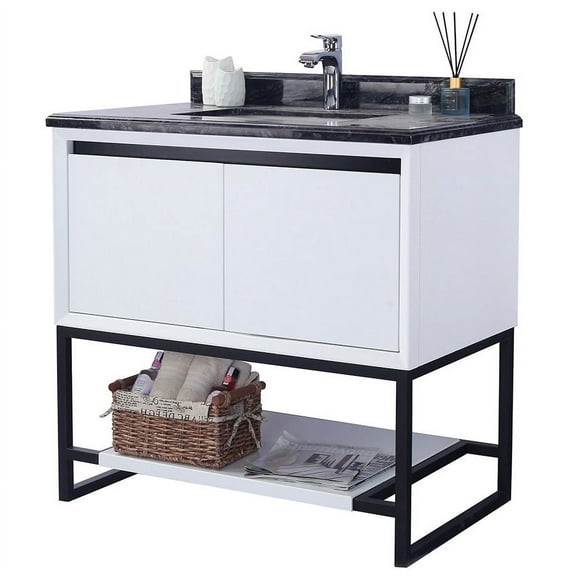 Miseno Mvrep-36W Repose 36" Free Standing Vanity Set - White