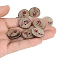 thumbnail image 3 of Buttons clothing accessories diy craft buttons coconut buttons 100PCS Round Painted Buttons Coconut Shell DIY Sewing Crafts 2 Holes Buttons 20mmColor 8 ANGGREK Otros, 3 of 8