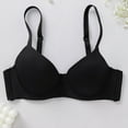 thumbnail image 7 of AHTJRT Women's Balconette Bra Seamless No Underwire Tshirt Racerbacks Bralettes Support Adjustable Everyday Demi Bras Black M, 7 of 7