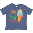 thumbnail image 3 of Inktastic Life is Better with Sprinkles Ice Cream Boys or Girls Toddler T-Shirt, 3 of 5