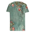 thumbnail image 5 of Fiudx Camisetas para Mujer Top Informal de Primavera y Verano de Manga Corta con Cuello En V para Mujer, 5 of 5