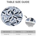 thumbnail image 6 of Boho Flower Tablecloth 44Inch Round Elastic, Easy-Clean Fitted Cover for 38-42 Inch Tables, for Indoor Outdoor Dining, 6 of 7