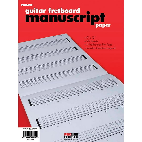 Proline Guitar Fretboard Manuscript Paper