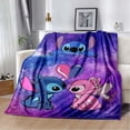 thumbnail image 5 of Manta de franela con patrón de puntadas de Disney, manta de forro polar, regalo para niños y adultos, sofá, ropa de cama, regalos para niños, 5 of 5