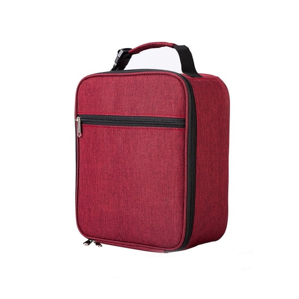 Bolsa de almuerzo portátil con hebilla de tela Oxford, bolsa de almuerzo portátil con aislamiento para estudiantes estadounidenses de oficina