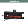 thumbnail image 3 of Mondawe Stylish Electric Fireplace with 50" Suspended LED Light Mantel with Remote Control, 3 of 8