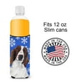thumbnail image 4 of Welsh Springer Spaniel Winter Snowflakes Holiday Ultra Hugger for slim cans, 4 of 6