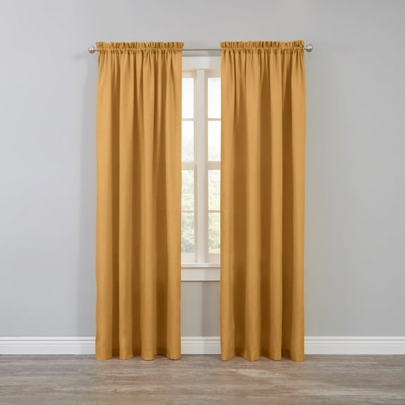 BrylaneHome BH Studio Microfiber Rod-Pocket Panel