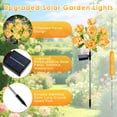 thumbnail image 4 of Oziral Solar Garden Lights Outdoor 2 pack, Waterproof LED Flower Decorative Solar Stake Lights, Yard Garden Patio Pathway Walkway Decor, 8 Modes, 4 of 9