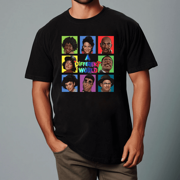 Fan Art Classic A Different World TV Show Vibe 90s Sitcom Unisex T-shirt, for men & women, up to size 5XL