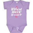 thumbnail image 3 of Inktastic Without Music Life Would Be Flat Girls Baby Bodysuit, 3 of 5