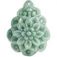 thumbnail image 5 of K-KED Natural Grade A Ice Jade Jadeite Lucky Men Women Gift Green The Roses Pendant, 5 of 6