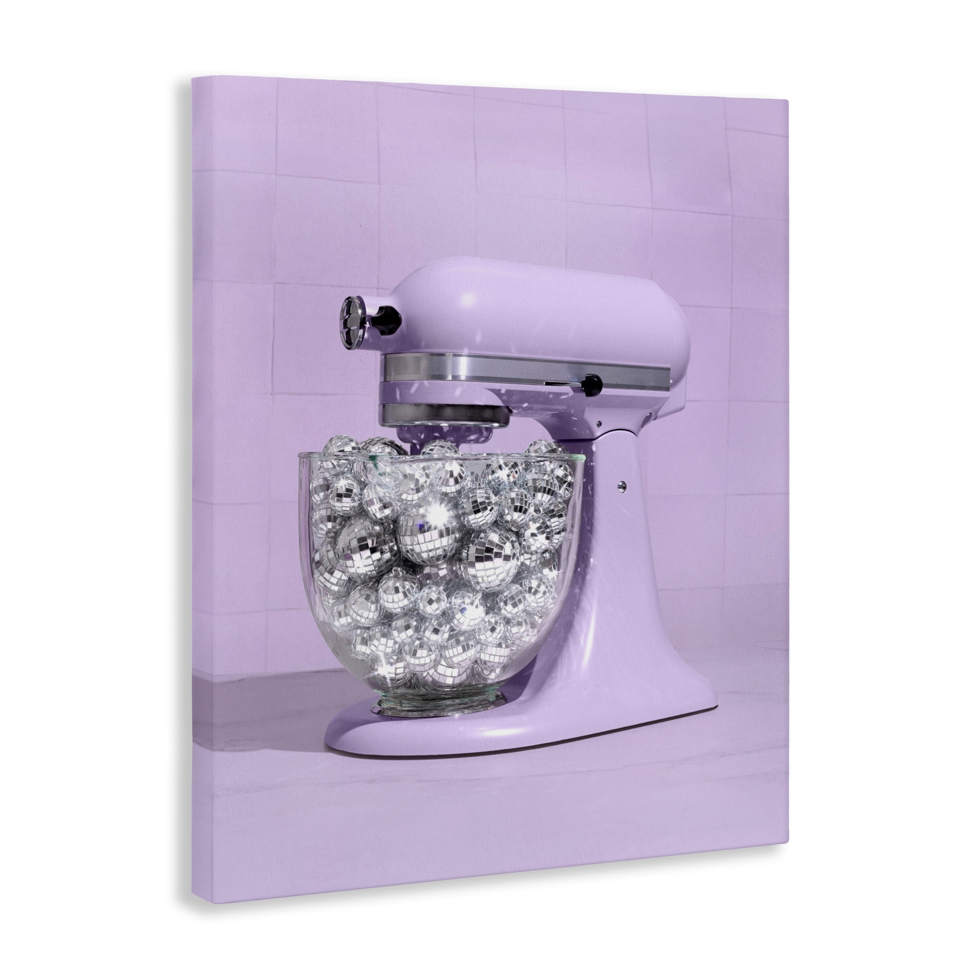 Stupell Industries Disco Kitchen Mixer over Purple Canvas Wall Art, design by LISH Creative