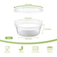 thumbnail image 2 of czcpp-36 Sets 8 oz Plastic Deli Food Containers With Lids, Airtight Food Storage Containers, Freezer/Dishwasher/Microwave Safe, Soup Containers For Takeout Meal Prep Storage, 2 of 4