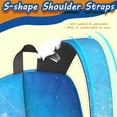 thumbnail image 4 of 17 Inch Lightweight Backpack,PVC Waterproof Oxford Fabric, Ergonomically Designed, with Large Capacity, Frozen Aesthetic Pattern, 4 of 5