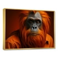 thumbnail image 2 of Designart "Orangutan Wearing A Fashionable Suit" Orangutan Floater Framed Wall Decor, 2 of 5