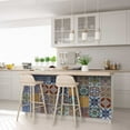 thumbnail image 6 of Mi Alma Vinyl Backsplash Decor - Orange Multi Vintage Peel & Stick Tiles 6x6, 6 of 10