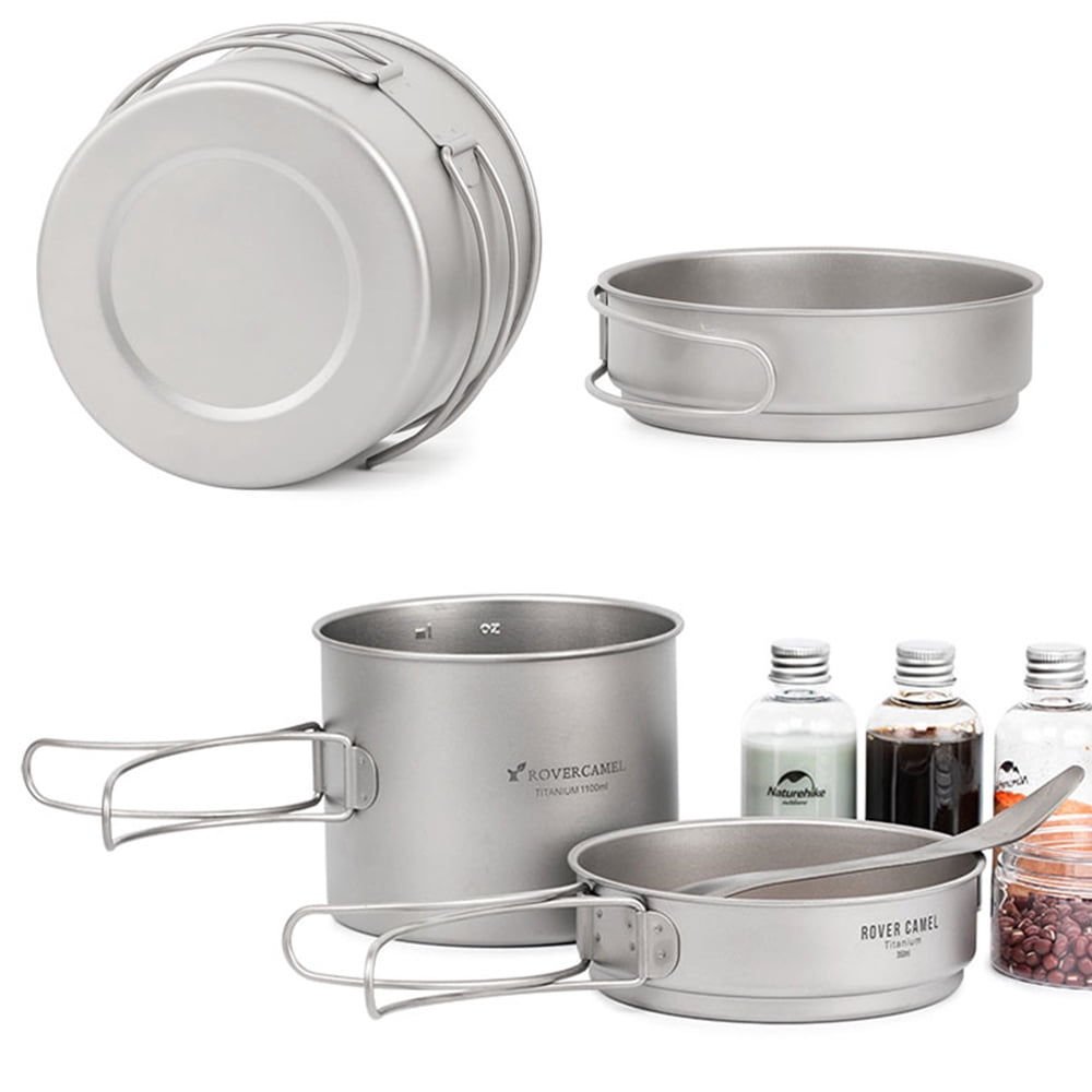 Pot à Soupe Vapeur En Titane Pour Camping - Léger, Compatible Multi-feux (Boundless Voyage)